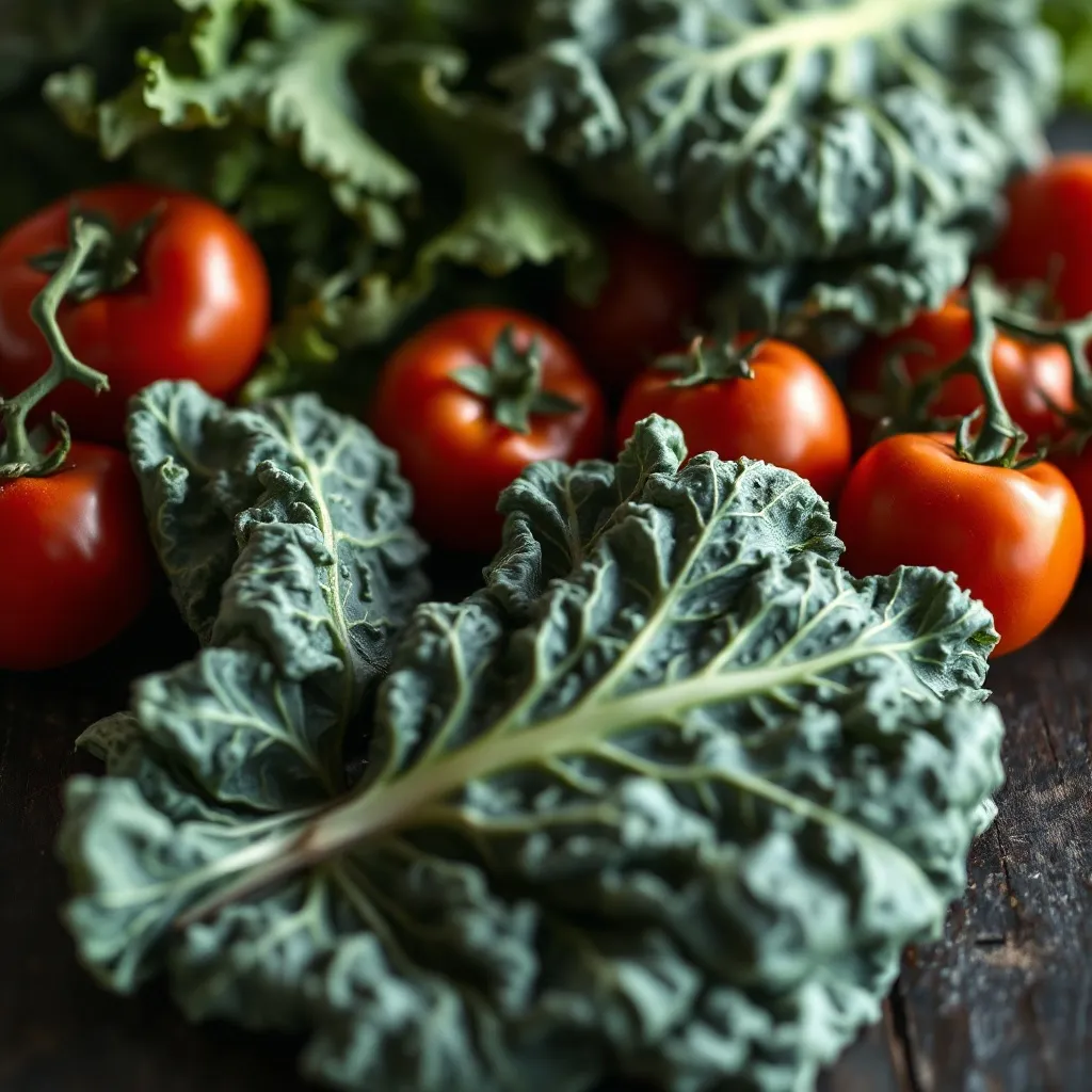 A high-quality close-up of fresh seasonal Tuscan vegetables